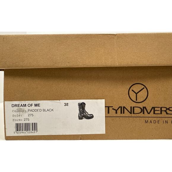 Unity in Diversity Boots Dream of Me Womens 7.5 EU38 Quilted Black Leather Zip - Picture 12 of 12